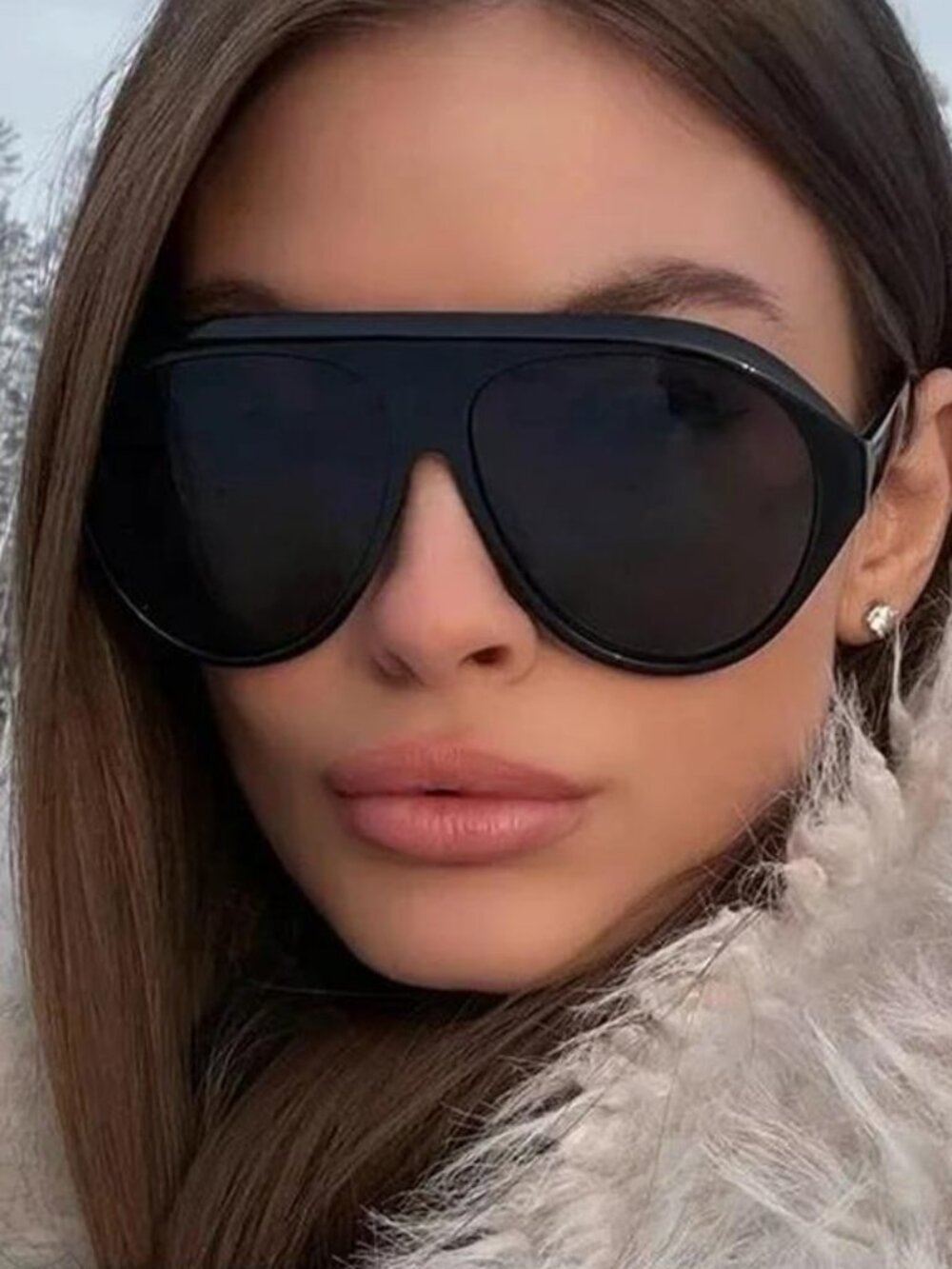 Retro Large Frame Sunglasses